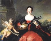 Jjean-Marc nattier Repro painting of Philippine elisabeth d'Orleans or her sister Louise Anne de Bourbon oil on canvas